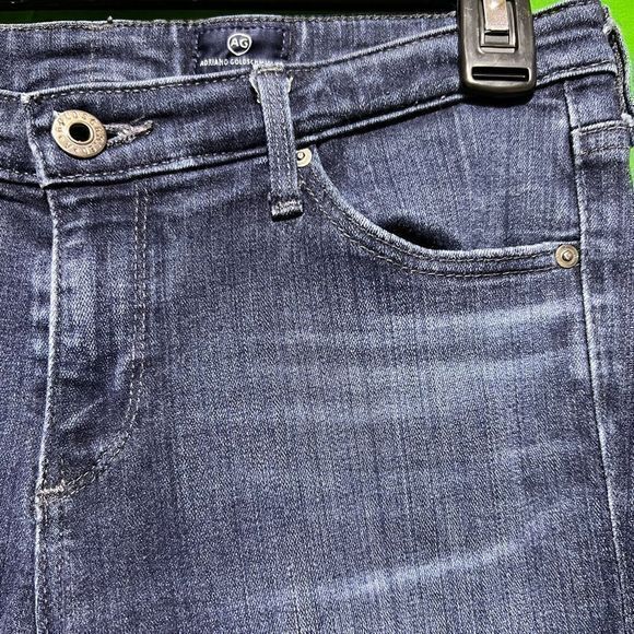 AG Adriano Goldschmied Size 27R Blue Wash Super Skinny Ankle Jeans - Picture 9 of 14